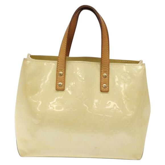 LOUIS VUITTON Monogram Vernis Reade PM Hand Bag Perle M91336 - Picture 3 of 12